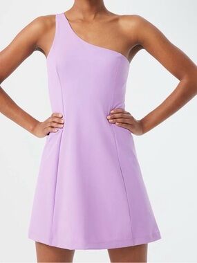 Outdoor Voices One-Shoulder Lavender Athletic Dress